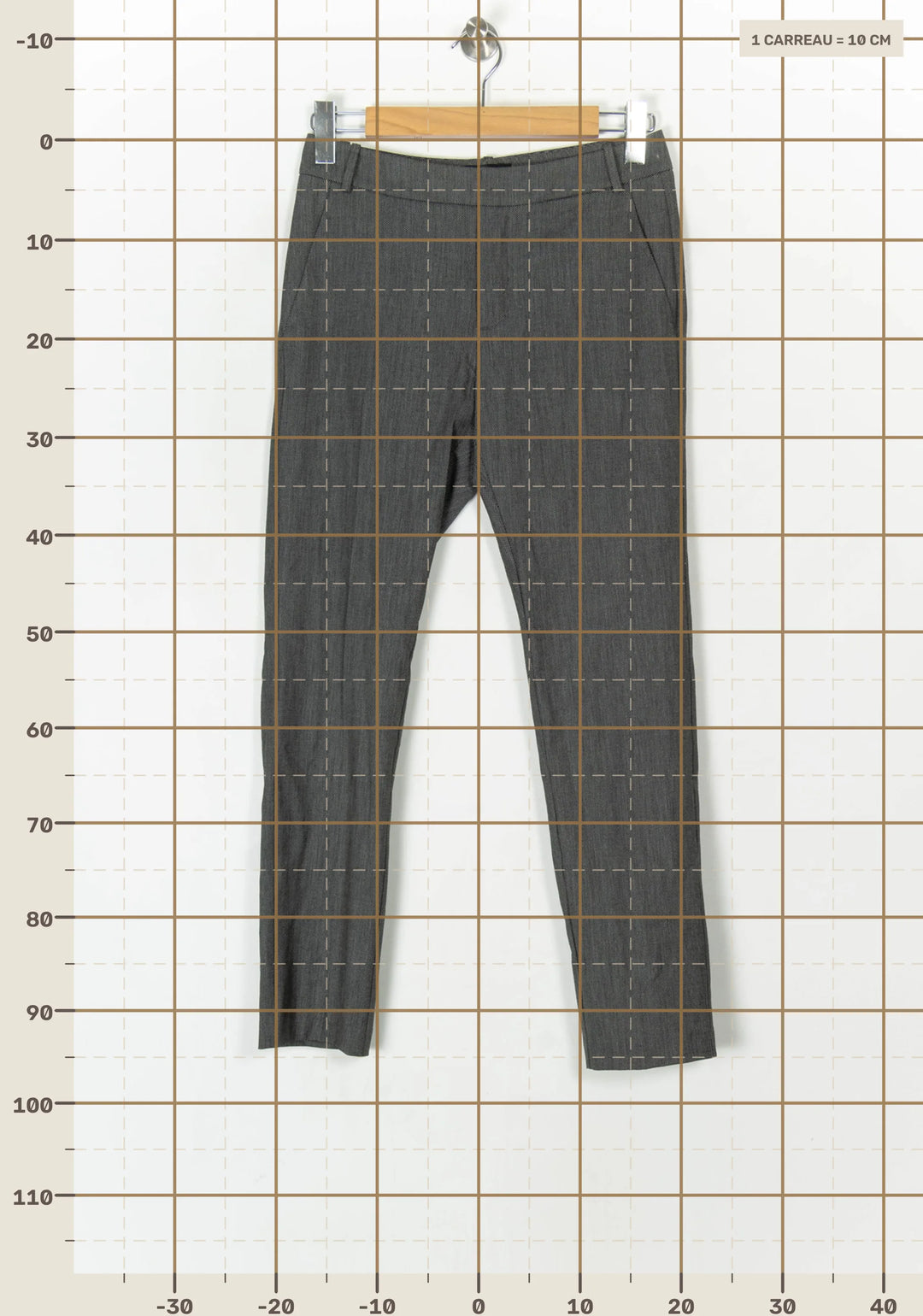 Pantalon De Costume Gris - Taille S/36 de la marque IKKS | PARAD99726 - Vendu par Paradigme - Image 4