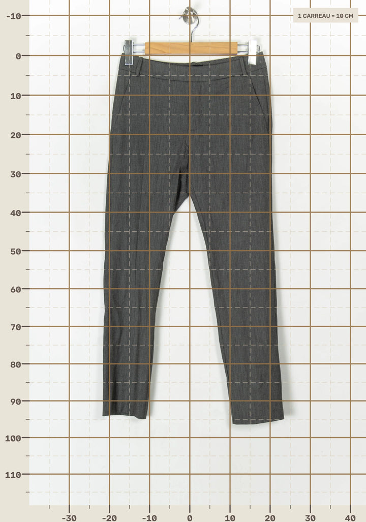 Pantalon De Costume Gris - Taille S/36 de la marque IKKS | PARAD99726 - Vendu par Paradigme - Image 4