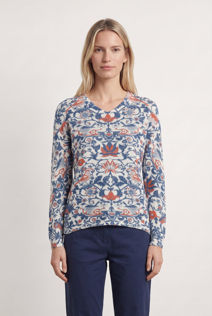Pull Bleu et Blanc - Taille M/38 de la marque Comptoir des Cotonniers | PARAD99727 - Vendu par Paradigme - Image 1