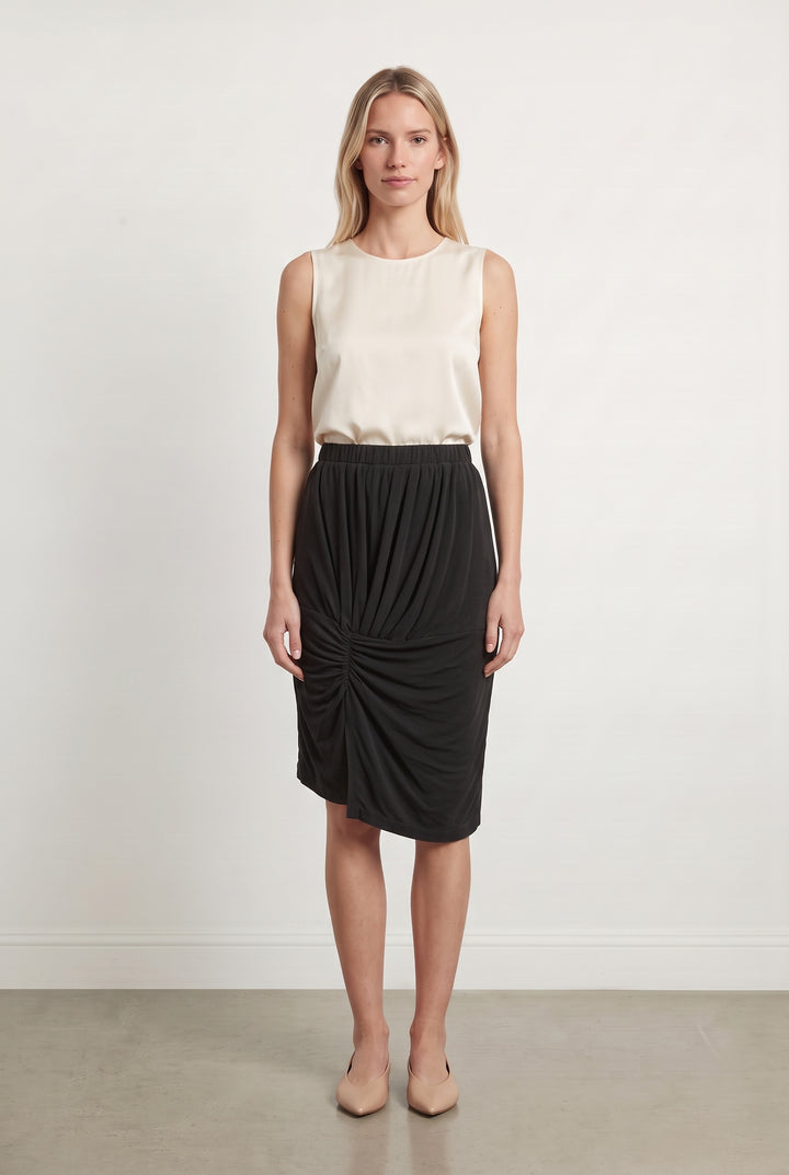 Jupe Drapée Noire - Taille S/36 de la marque IRO | PARAD99734 - Vendu par Paradigme - Image 1
