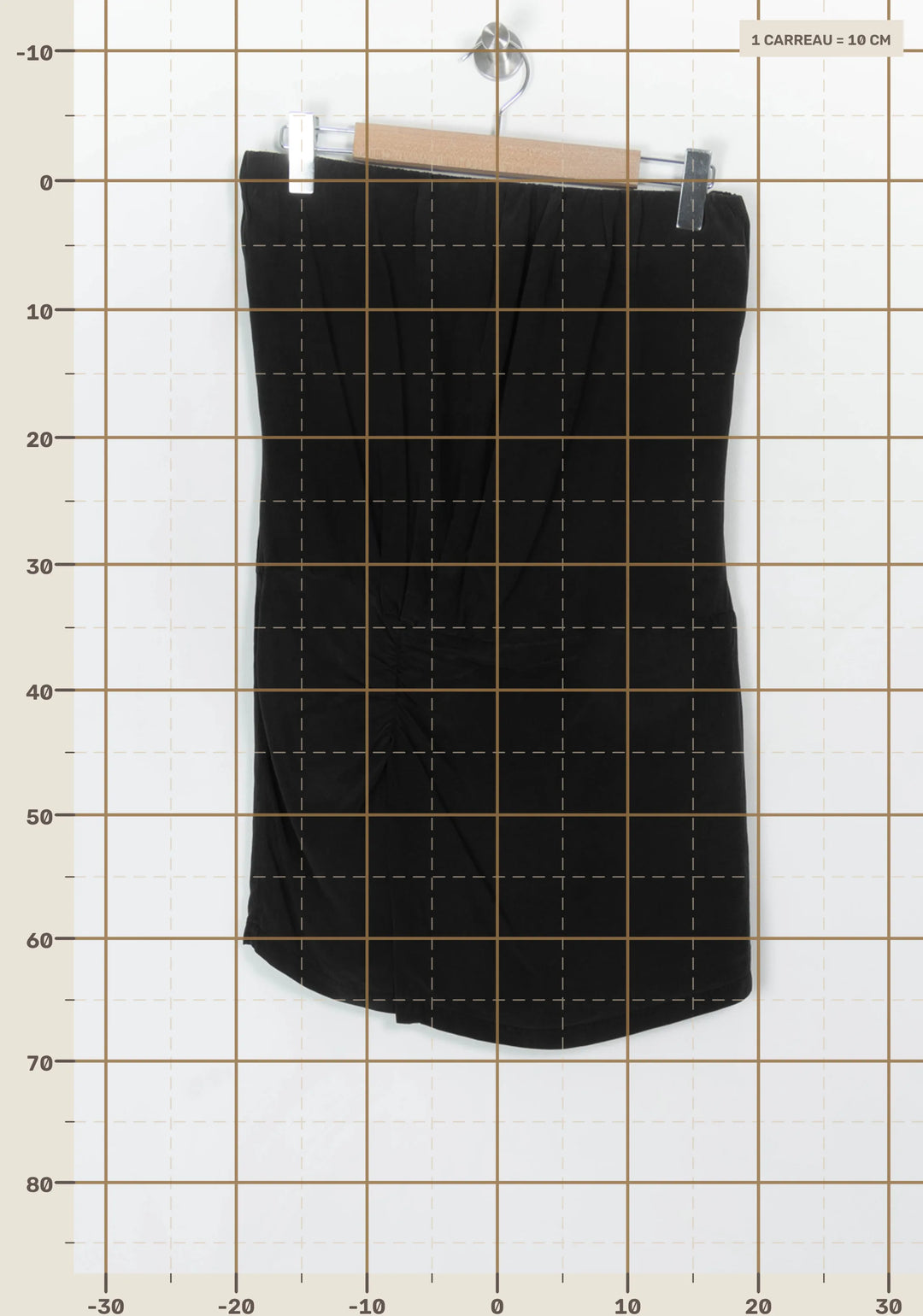 Jupe Drapée Noire - Taille S/36 de la marque IRO | PARAD99734 - Vendu par Paradigme - Image 4