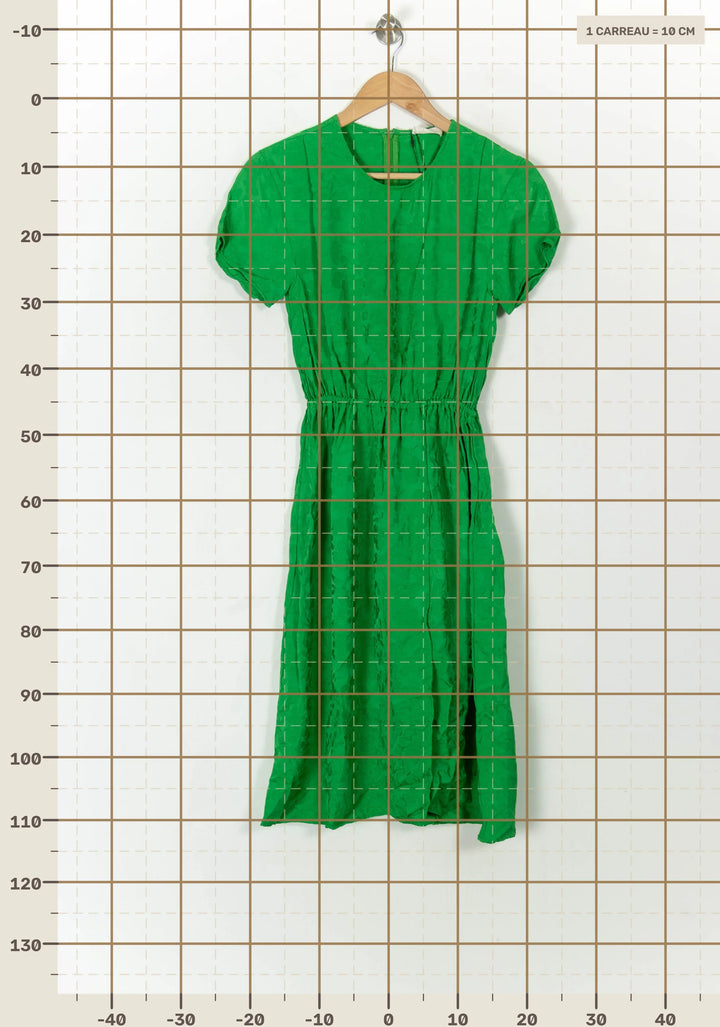 Robe Midi Verte - Taille S/36 de la marque American Vintage | PARAD99735 - Vendu par Paradigme - Image 4