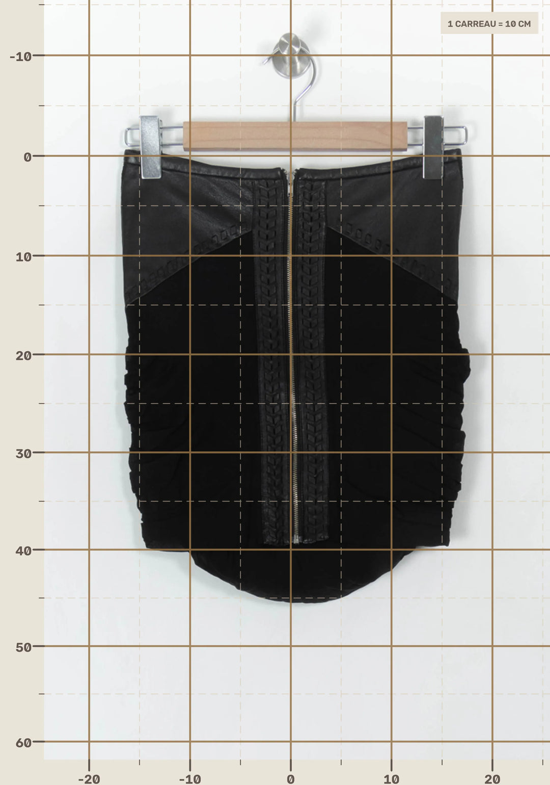 Jupe Courte Noire - Taille S/36 de la marque IRO | PARAD99736 - Vendu par Paradigme - Image 4