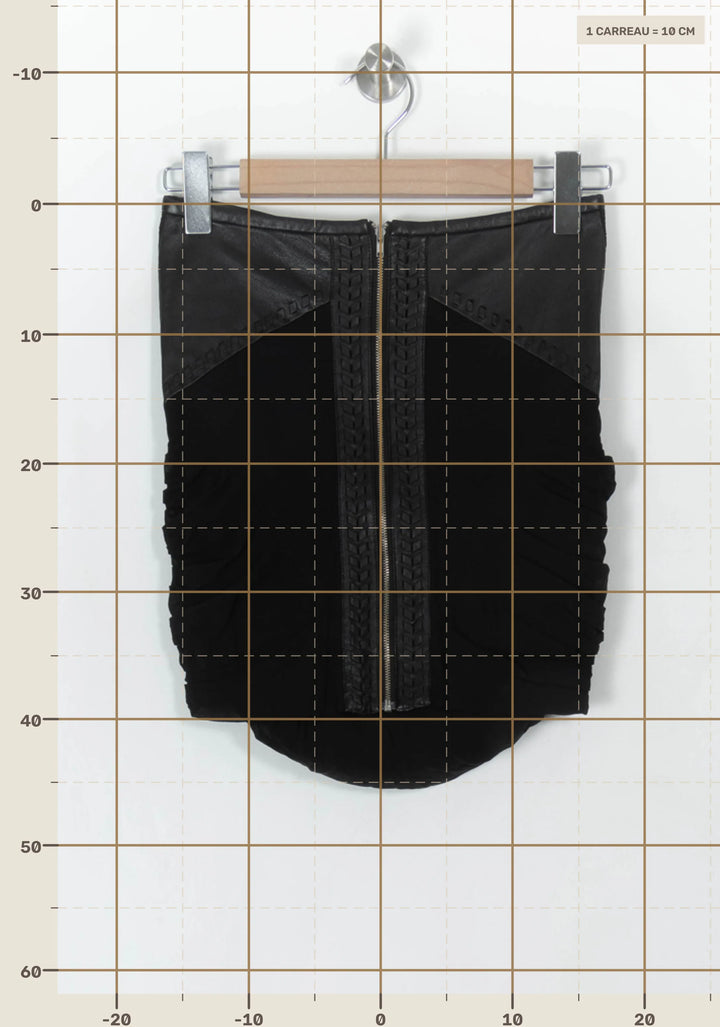 Jupe Courte Noire - Taille S/36 de la marque IRO | PARAD99736 - Vendu par Paradigme - Image 4