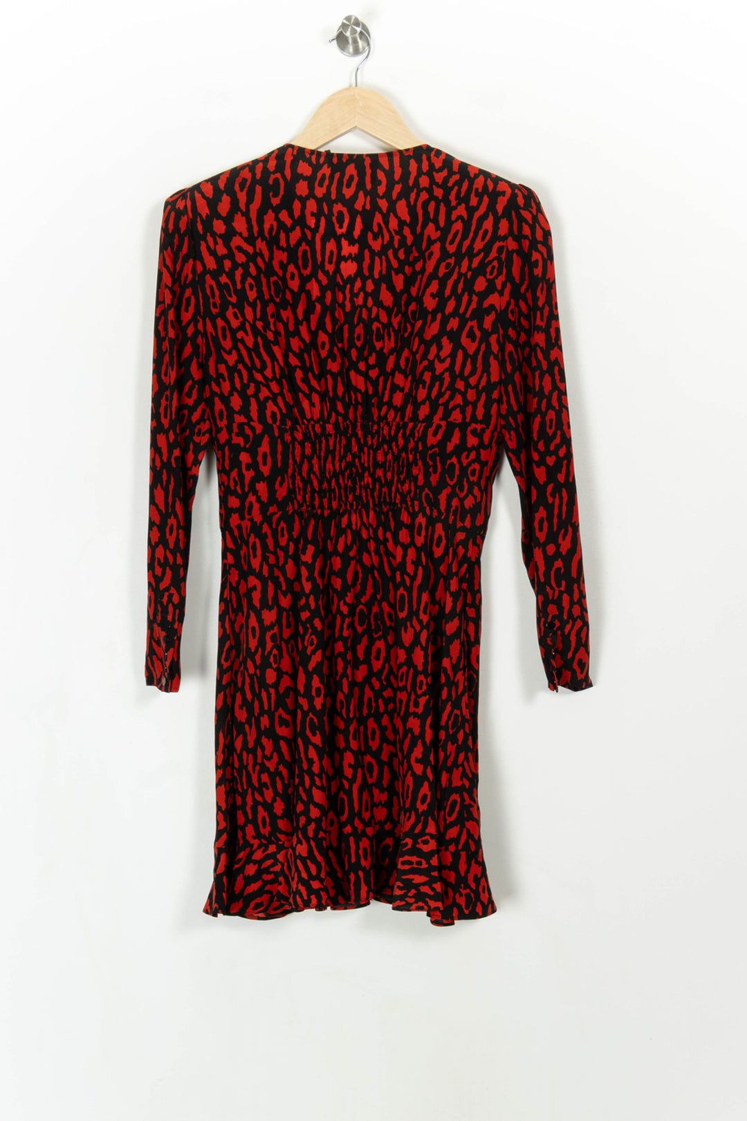 Robe Portefeuille Rouge et Noir - Taille M/38 de la marque The Kooples | PARAD99744 - Vendu par Paradigme - Image 4
