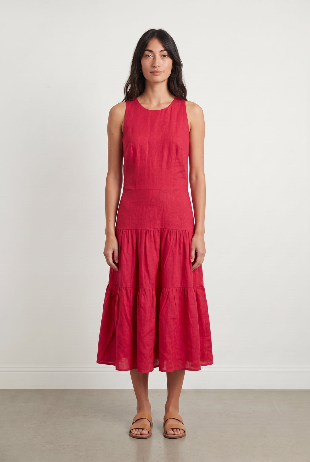 Robe Midi Rose - Taille S/36 de la marque Caroll | PARAD99749 - Vendu par Paradigme - Image 1