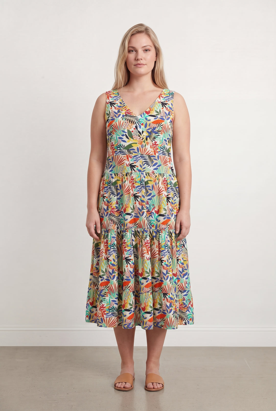 Robe Midi Multicolore - Taille XL/42 de la marque Caroll | PARAD99753 - Vendu par Paradigme - Image 1