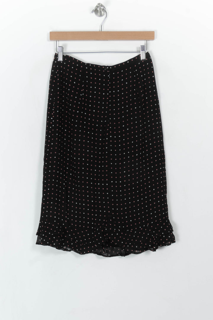 Jupe Midi Noire à Pois Roses - Taille M/38 de la marque Maison 123 | PARAD99755 - Vendu par Paradigme - Image 5