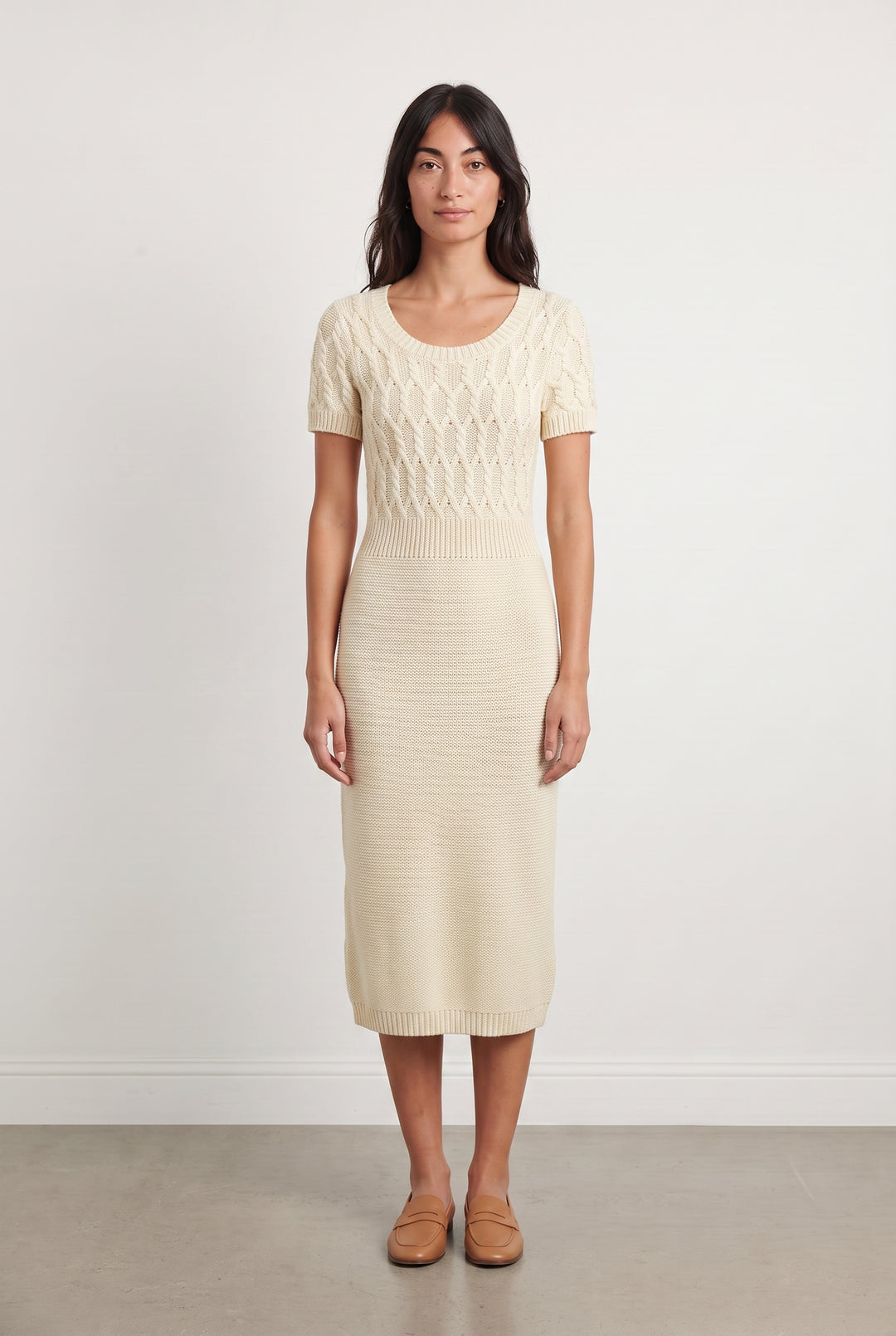 Robe Pull Beige - Taille M/38 de la marque Caroll | PARAD99756 - Vendu par Paradigme - Image 1