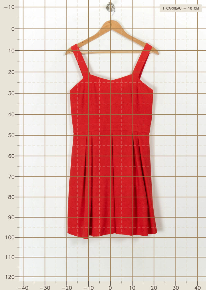Robe Évasée Rouge - Taille M/38 de la marque Comptoir des Cotonniers | PARAD99759 - Vendu par Paradigme - Image 4