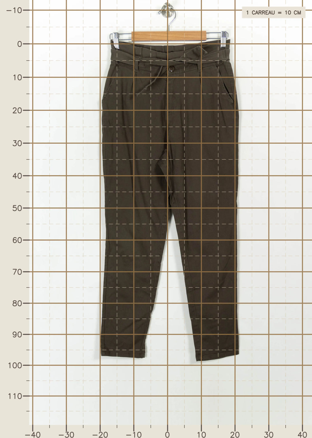 Pantalon Vert - Taille M/38 de la marque IKKS | PARAD99762 - Vendu par Paradigme - Image 4
