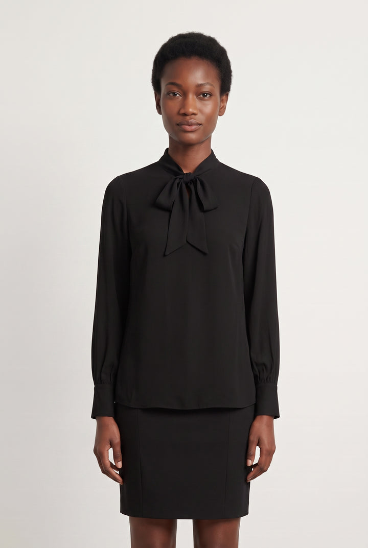Blouse Noire - Taille S/36 de la marque Sud express | PARAD99763 - Vendu par Paradigme - Image 1