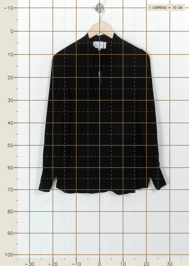 Blouse Noire - Taille S/36 de la marque Sud express | PARAD99763 - Vendu par Paradigme - Image 4