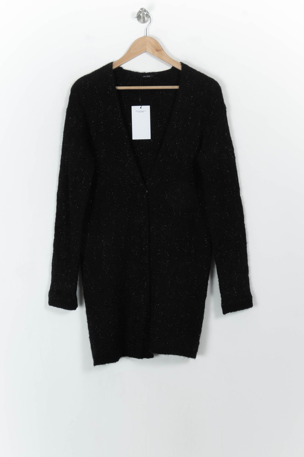 Cardigan Noir - Taille S/36 de la marque One Step | PARAD99766 - Vendu par Paradigme - Image 2