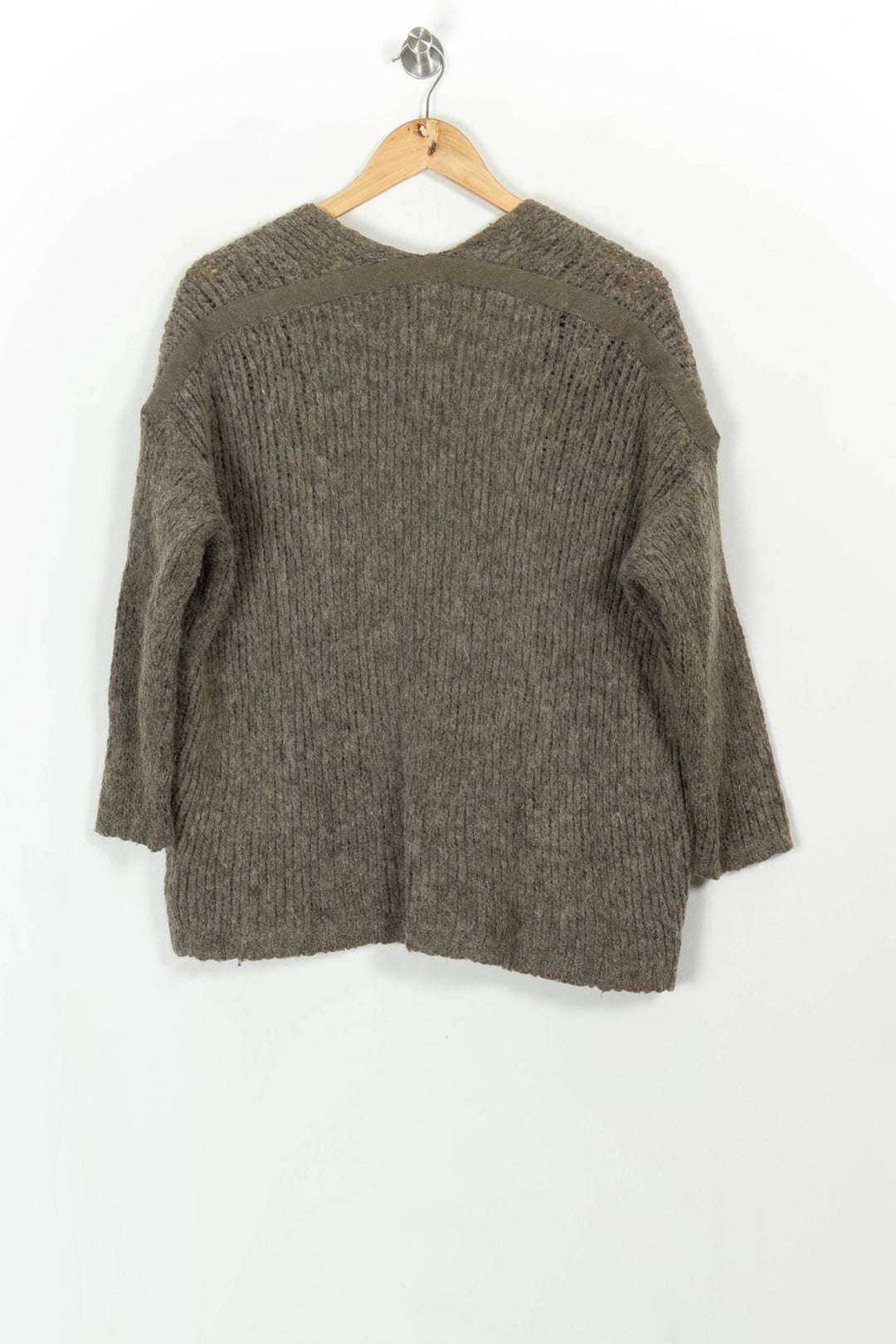Cardigan Gris - Taille XS/34 de la marque American Vintage | PARAD99775 - Vendu par Paradigme - Image 4