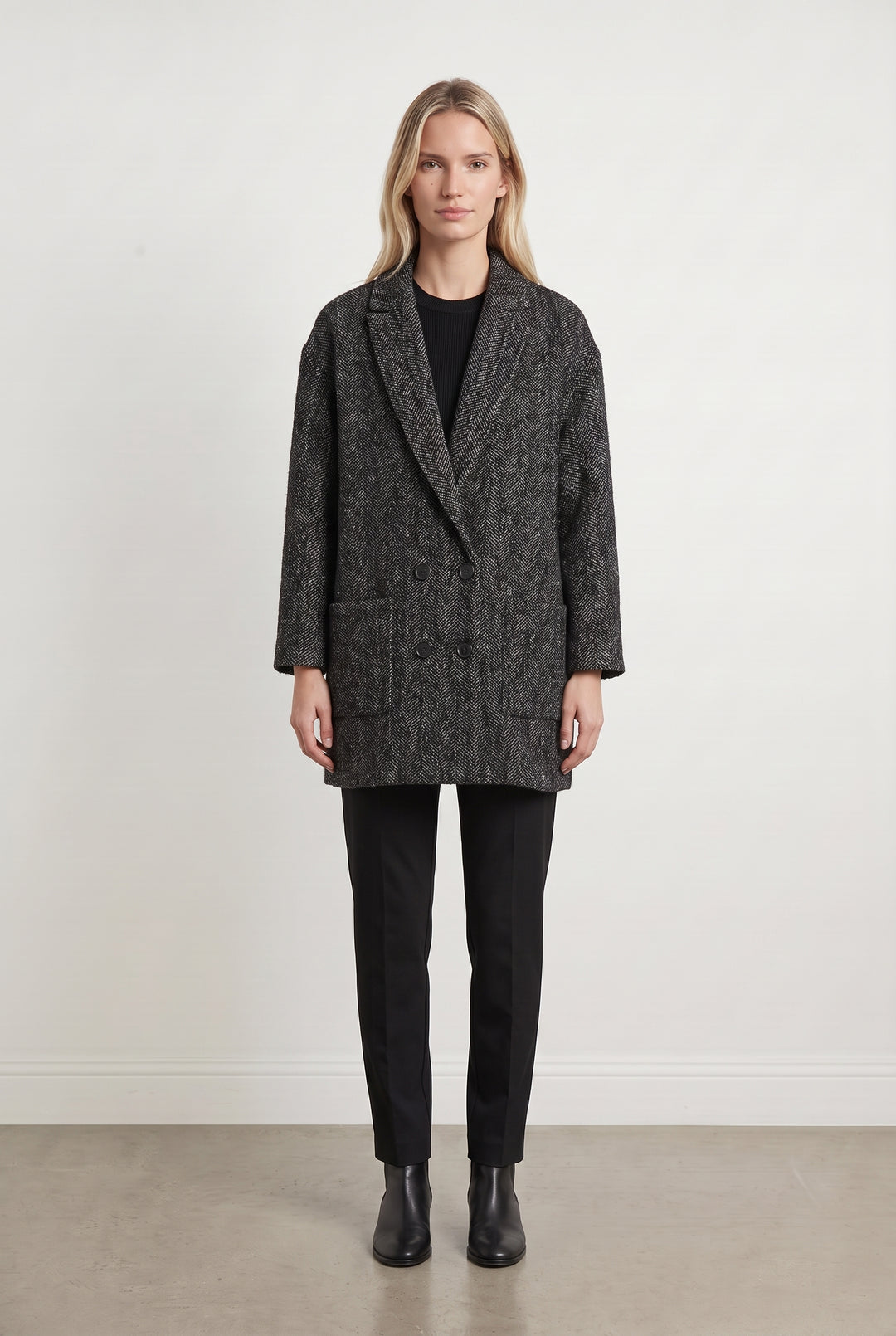 Manteau Noir - Taille XS/34 de la marque The Kooples | PARAD99779 - Vendu par Paradigme - Image 1