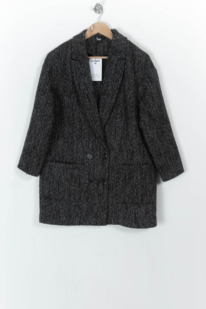 Manteau Noir - Taille XS/34 de la marque The Kooples | PARAD99779 - Vendu par Paradigme - Image 2