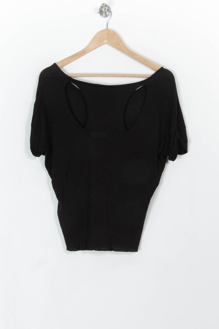 T-shirt Noir - Taille S/36 de la marque Maje | PARAD99804 - Vendu par Paradigme - Image 4