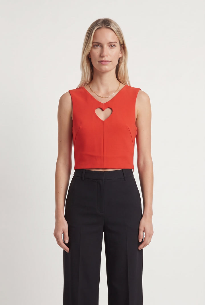 Crop top Rouge - Taille S/36 de la marque Bimba y Lola | PARAD99812 - Vendu par Paradigme - Image 1