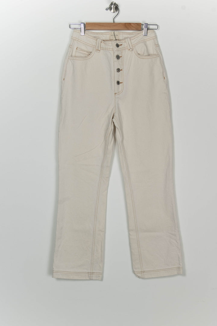 Jean Beige - Taille M/38 de la marque Sézane | PARAD99826 - Vendu par Paradigme - Image 2