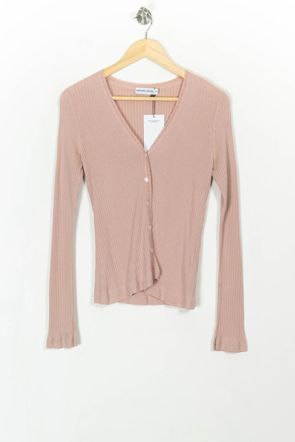 Cardigan Rose - Taille M/38 de la marque Gerard Darel | PARAD99831 - Vendu par Paradigme - Image 2