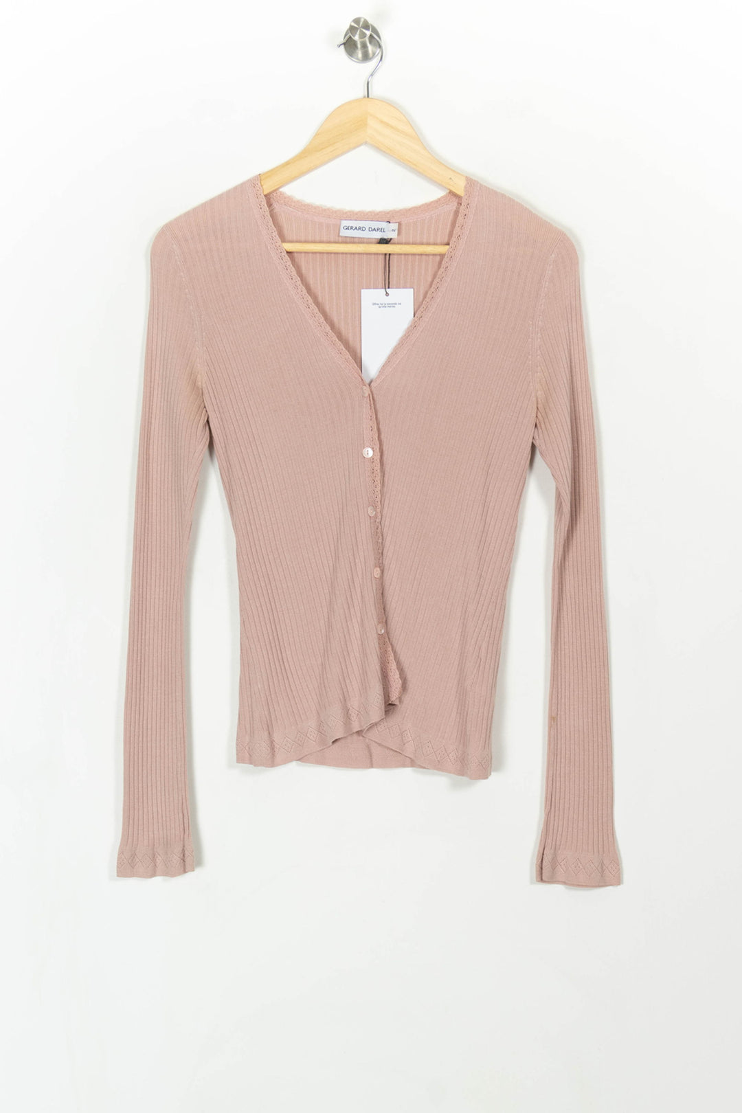 Cardigan Rose - Taille M/38 de la marque Gerard Darel | PARAD99831 - Vendu par Paradigme - Image 2