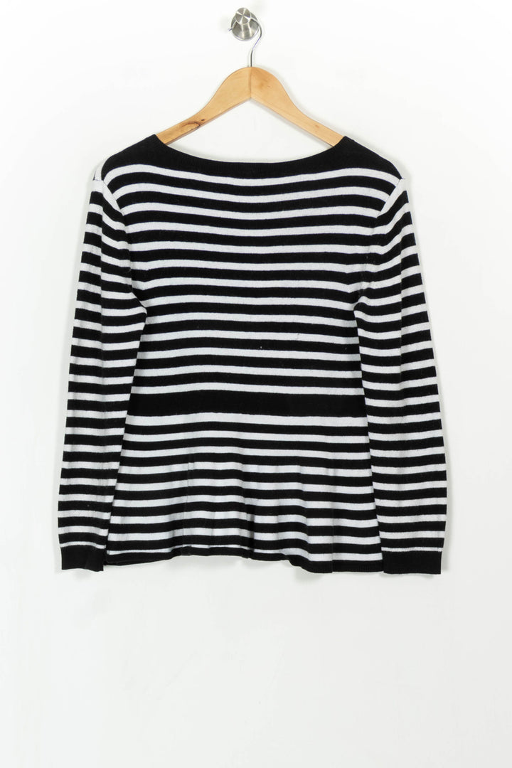 Cardigan Noir et Blanc - Taille M/38 de la marque Claudie Pierlot | PARAD99834 - Vendu par Paradigme - Image 4