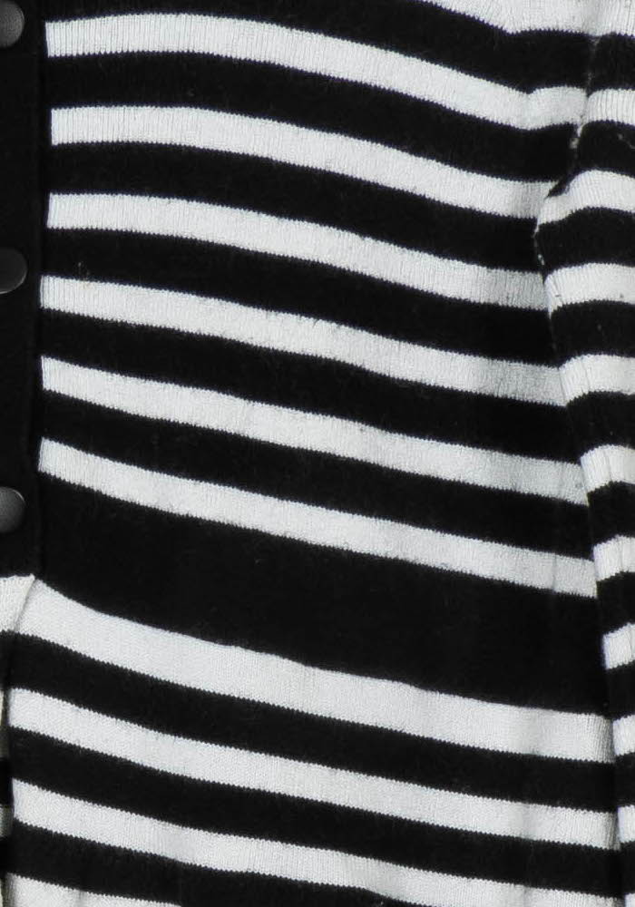 Cardigan Noir et Blanc - Taille M/38 de la marque Claudie Pierlot | PARAD99834 - Vendu par Paradigme - Image 3