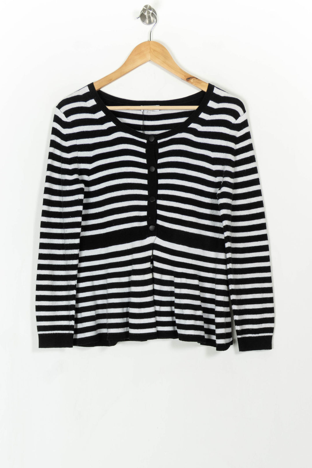 Cardigan Noir et Blanc - Taille M/38 de la marque Claudie Pierlot | PARAD99834 - Vendu par Paradigme - Image 2