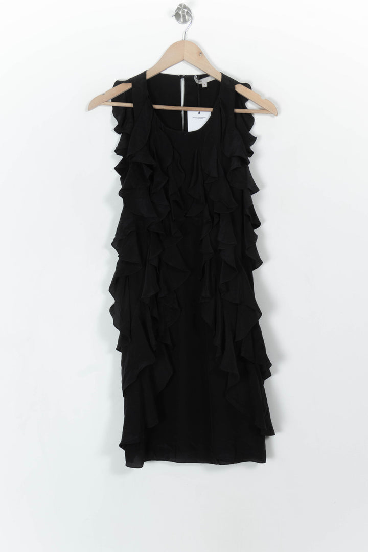 Robe Volantée Noire - Taille M/38 de la marque Maje | PARAD99838 - Vendu par Paradigme - Image 2