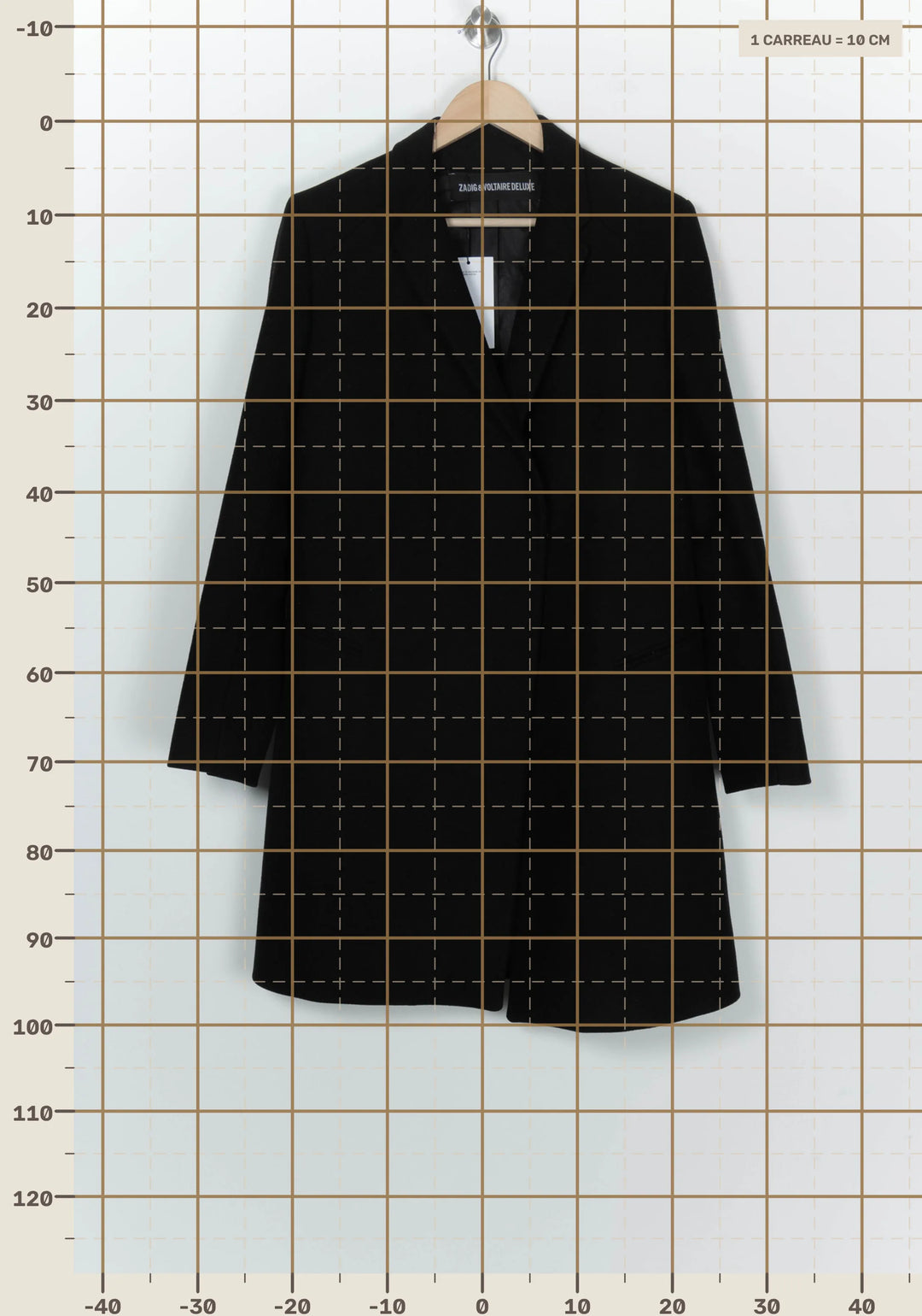 Manteau Noir - Taille L/40 de la marque Zadig&amp;Voltaire | PARAD99842 - Vendu par Paradigme - Image 4