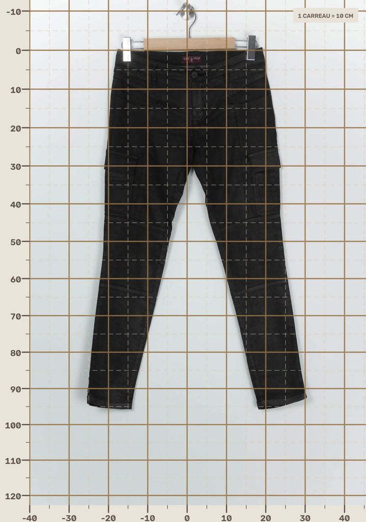 Jean Cargo Noir - Taille M/38 de la marque One Step | PARAD99856 - Vendu par Paradigme - Image 4
