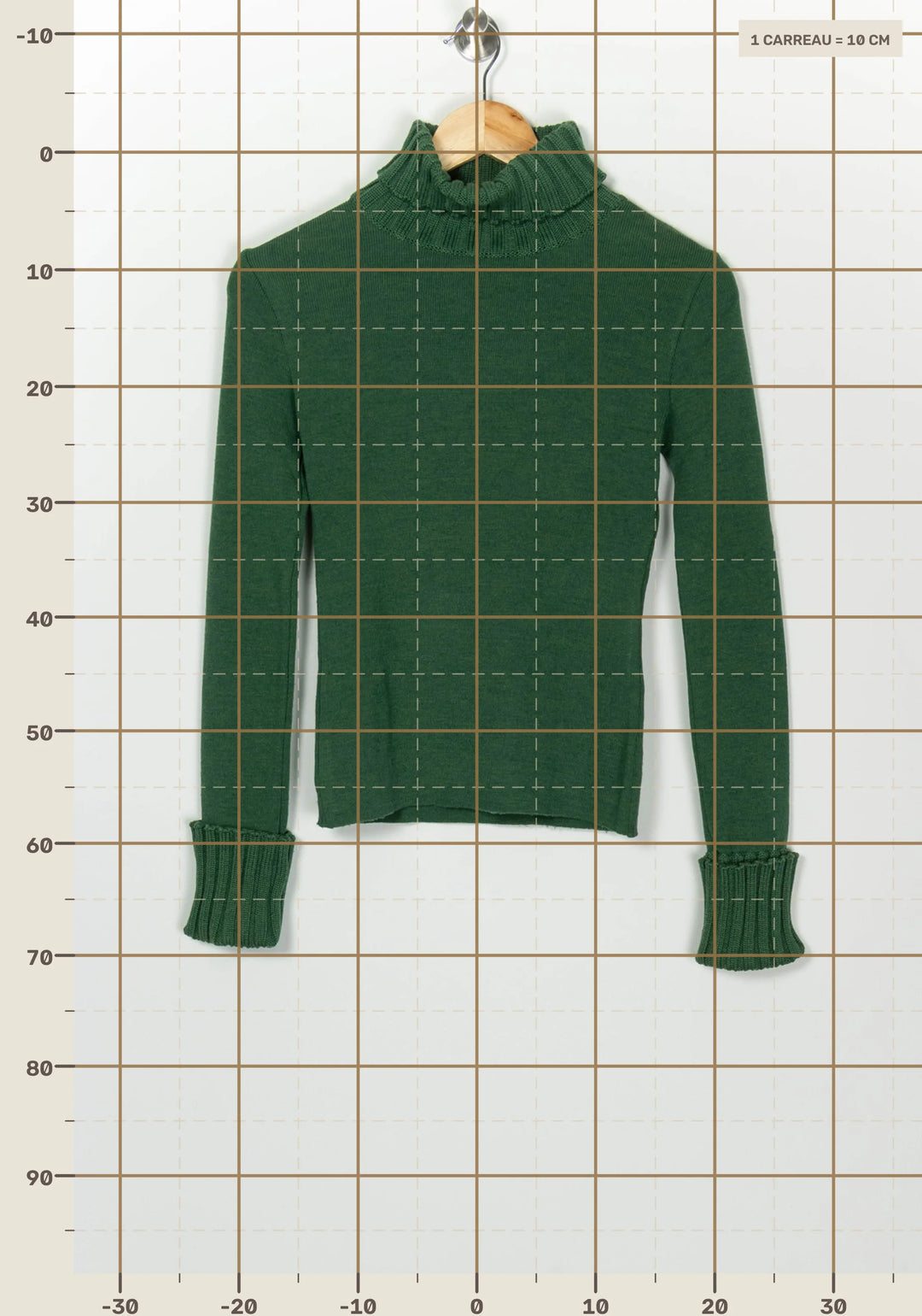 Pull à Col Roulé Vert - Taille S/36 de la marque Comptoir des Cotonniers | PARAD99857 - Vendu par Paradigme - Image 4
