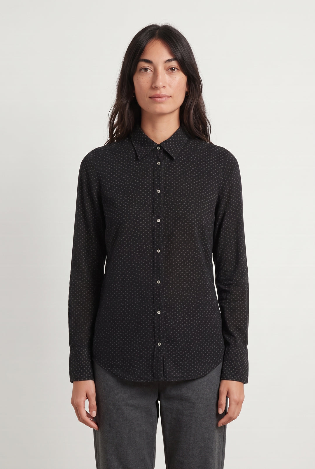 Chemise Noire - Taille M/38 de la marque IKKS | PARAD99859 - Vendu par Paradigme - Image 1