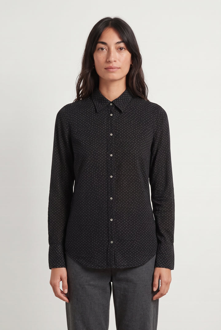 Chemise Noire - Taille M/38 de la marque IKKS | PARAD99859 - Vendu par Paradigme - Image 1