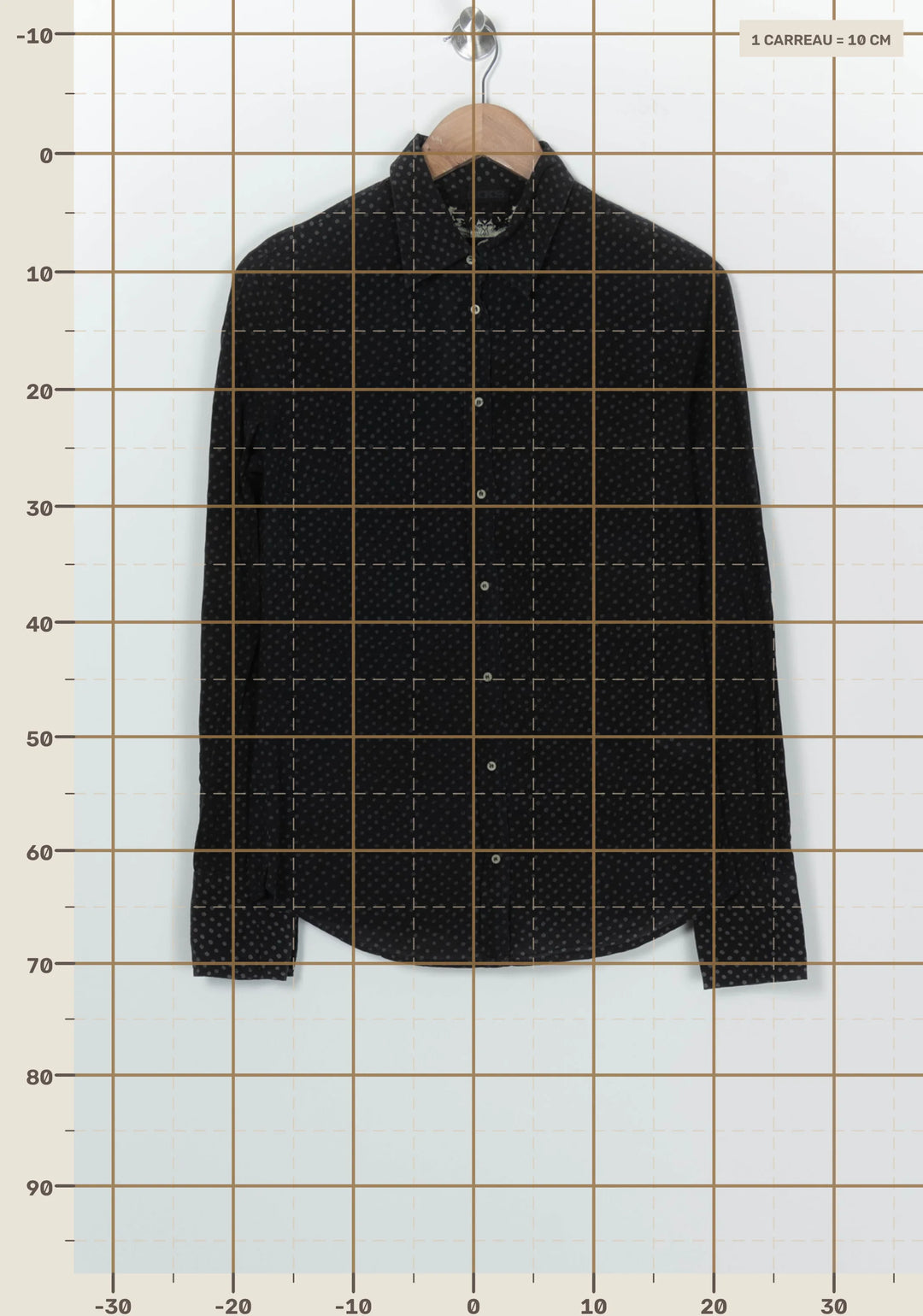 Chemise Noire - Taille M/38 de la marque IKKS | PARAD99859 - Vendu par Paradigme - Image 4