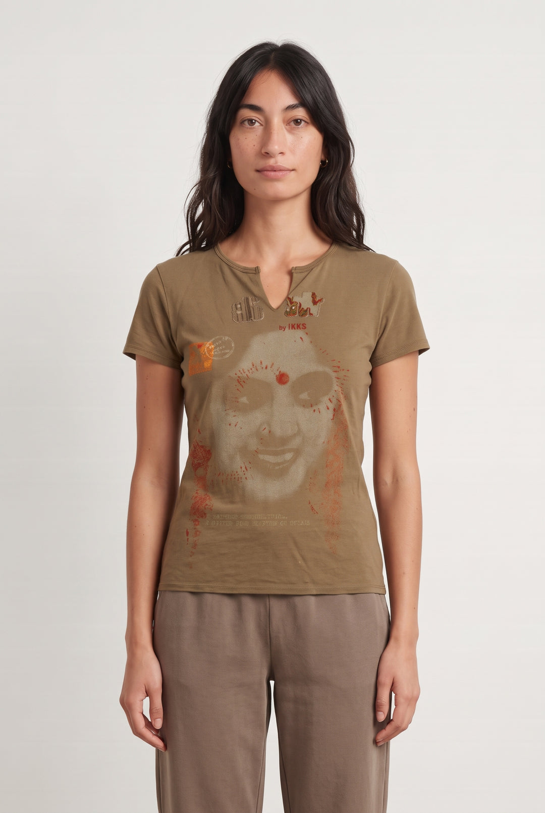 Tee-Shirt Beige - Taille M/38 de la marque IKKS | PARAD99862 - Vendu par Paradigme - Image 1