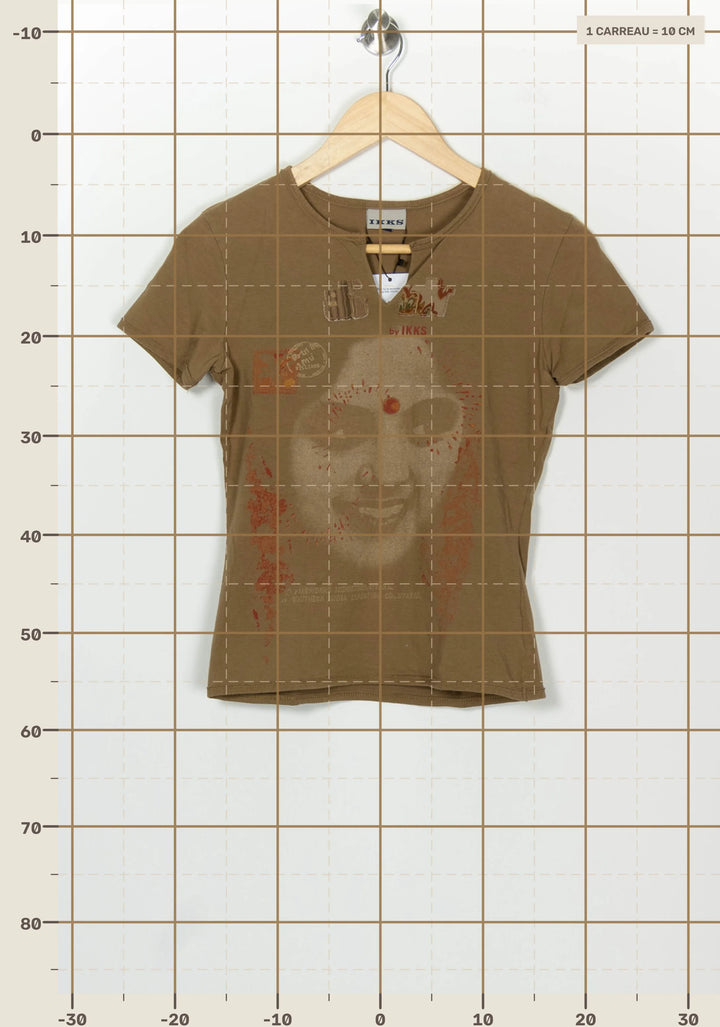 Tee-Shirt Beige - Taille M/38 de la marque IKKS | PARAD99862 - Vendu par Paradigme - Image 4