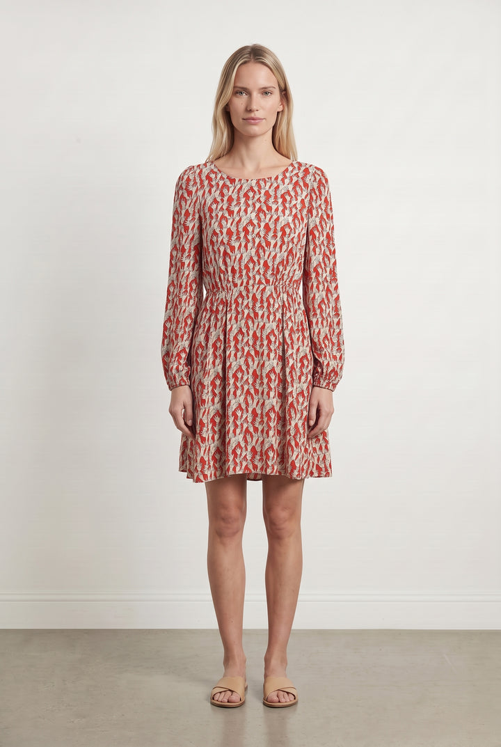 Robe Midi Rouge et Écrue - Taille S/36 de la marque Marie Sixtine | PARAD99866 - Vendu par Paradigme - Image 1
