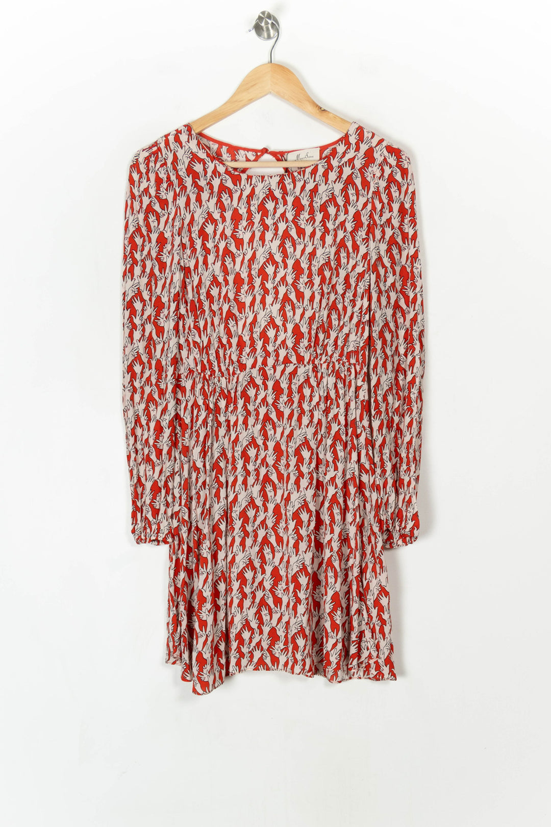 Robe Midi Rouge et Écrue - Taille S/36 de la marque Marie Sixtine | PARAD99866 - Vendu par Paradigme - Image 2