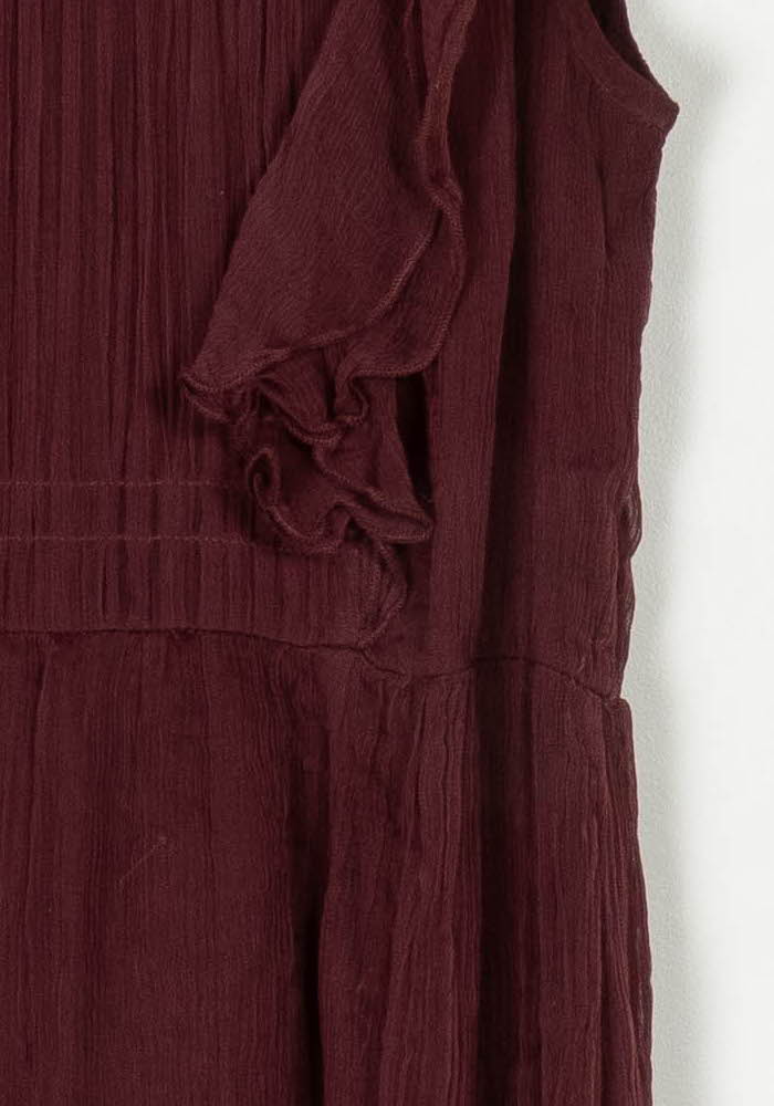 Robe Midi Bordeaux - Taille S/36 de la marque Caroll | PARAD99867 - Vendu par Paradigme - Image 3