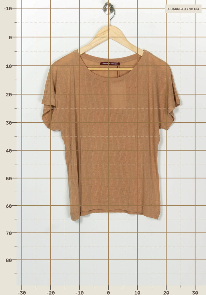 Tee-shirt Beige - Taille S/36 de la marque Comptoir des Cotonniers | PARAD99874 - Vendu par Paradigme - Image 4
