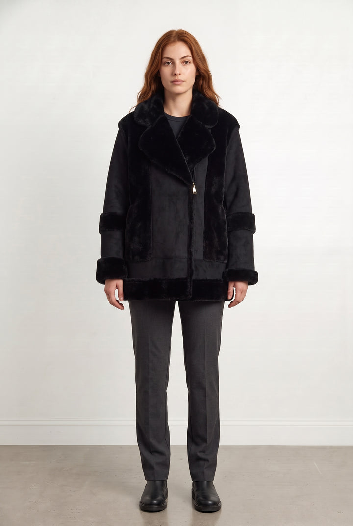 Manteau Noir - Taille S/36 de la marque La Fée Maraboutée | PARAD99876 - Vendu par Paradigme - Image 1