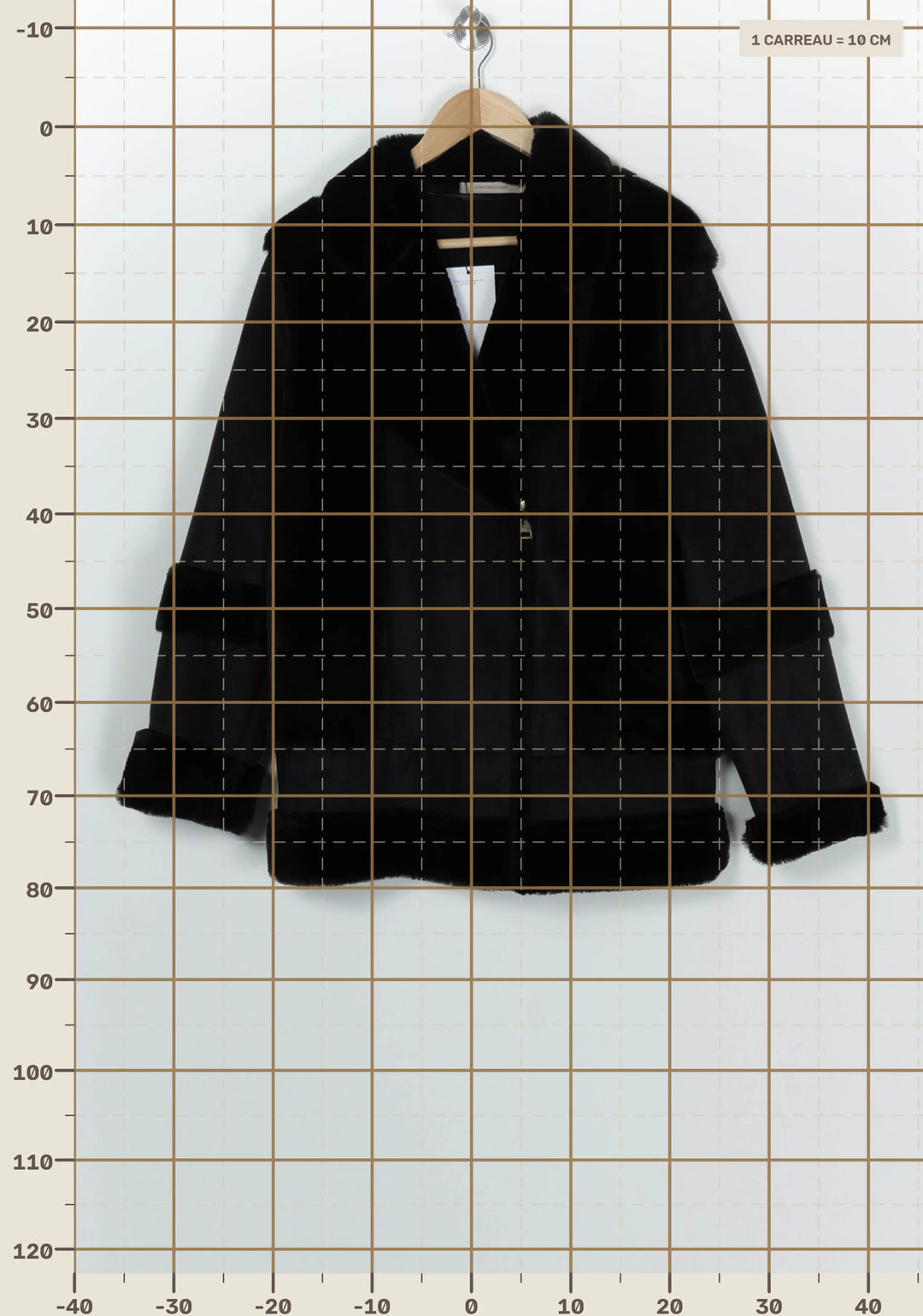 Manteau Noir - Taille S/36 de la marque La Fée Maraboutée | PARAD99876 - Vendu par Paradigme - Image 4