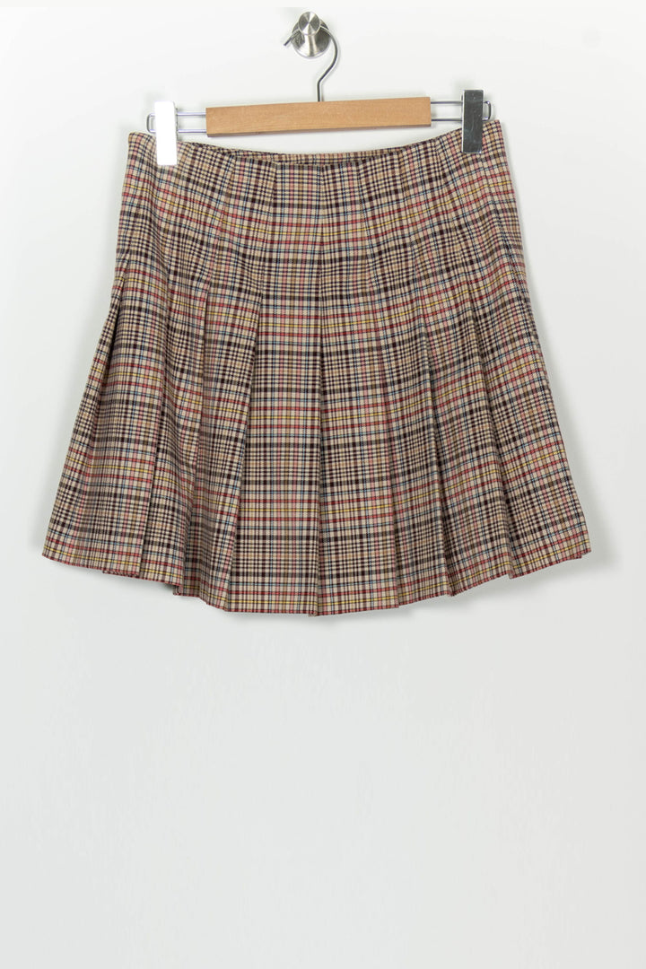 Jupe Courte Beige et Marron - Taille M/38 de la marque Claudie Pierlot | PARAD99932 - Vendu par Paradigme - Image 5