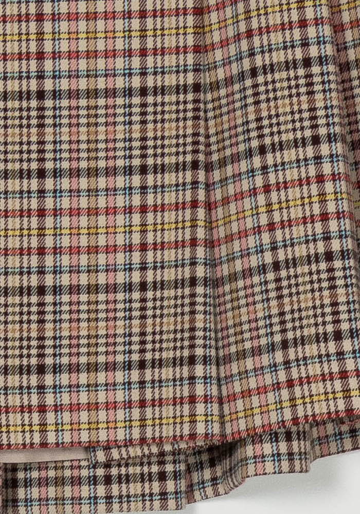 Jupe Courte Beige et Marron - Taille M/38 de la marque Claudie Pierlot | PARAD99932 - Vendu par Paradigme - Image 3
