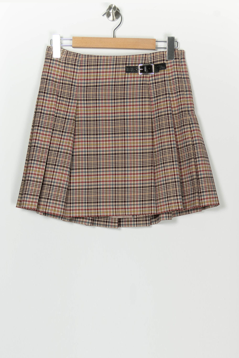 Jupe Courte Beige et Marron - Taille M/38 de la marque Claudie Pierlot | PARAD99932 - Vendu par Paradigme - Image 2