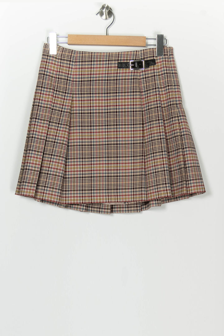 Jupe Courte Beige et Marron - Taille M/38 de la marque Claudie Pierlot | PARAD99932 - Vendu par Paradigme - Image 2