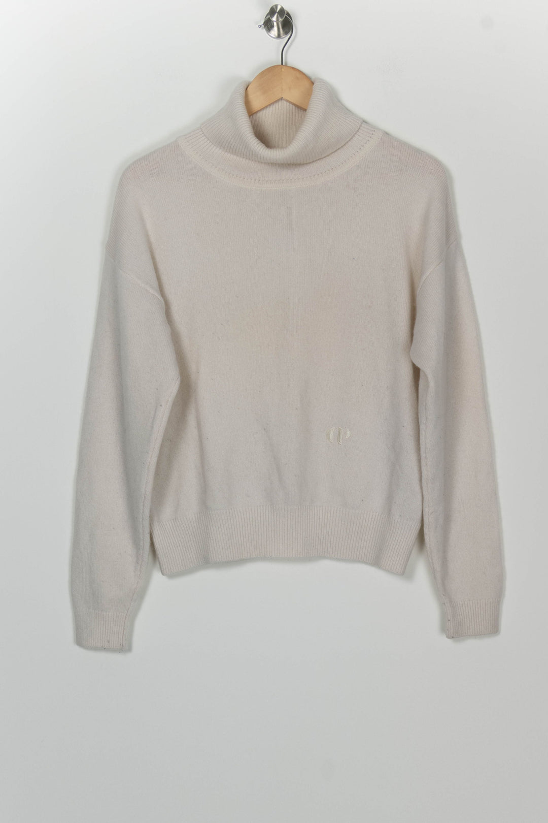 Pull À Col Roulé Blanc - Taille L/40 de la marque Claudie Pierlot | PARAD99935 - Vendu par Paradigme - Image 2