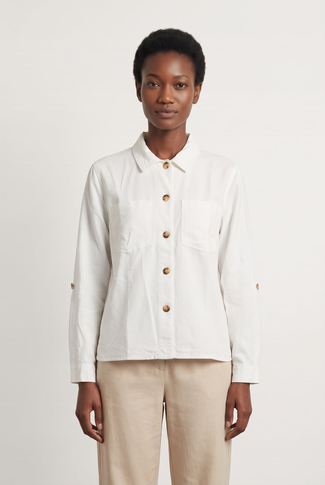 Chemise Blanche - Taille M/38 de la marque Caroll | PARAD99938 - Vendu par Paradigme - Image 1